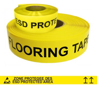 DuraStripe IN-LINE Ergomat ESD Floor Marking Tape 7,5 cm x 15 m Yellow Roll Type K